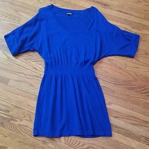 Large Royal Blue Sweater Dress
